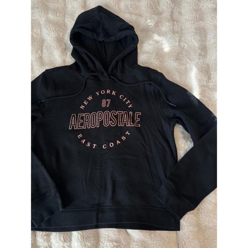 Aeropostale‎ New York City Black Hoodie Womens Size M Y2k